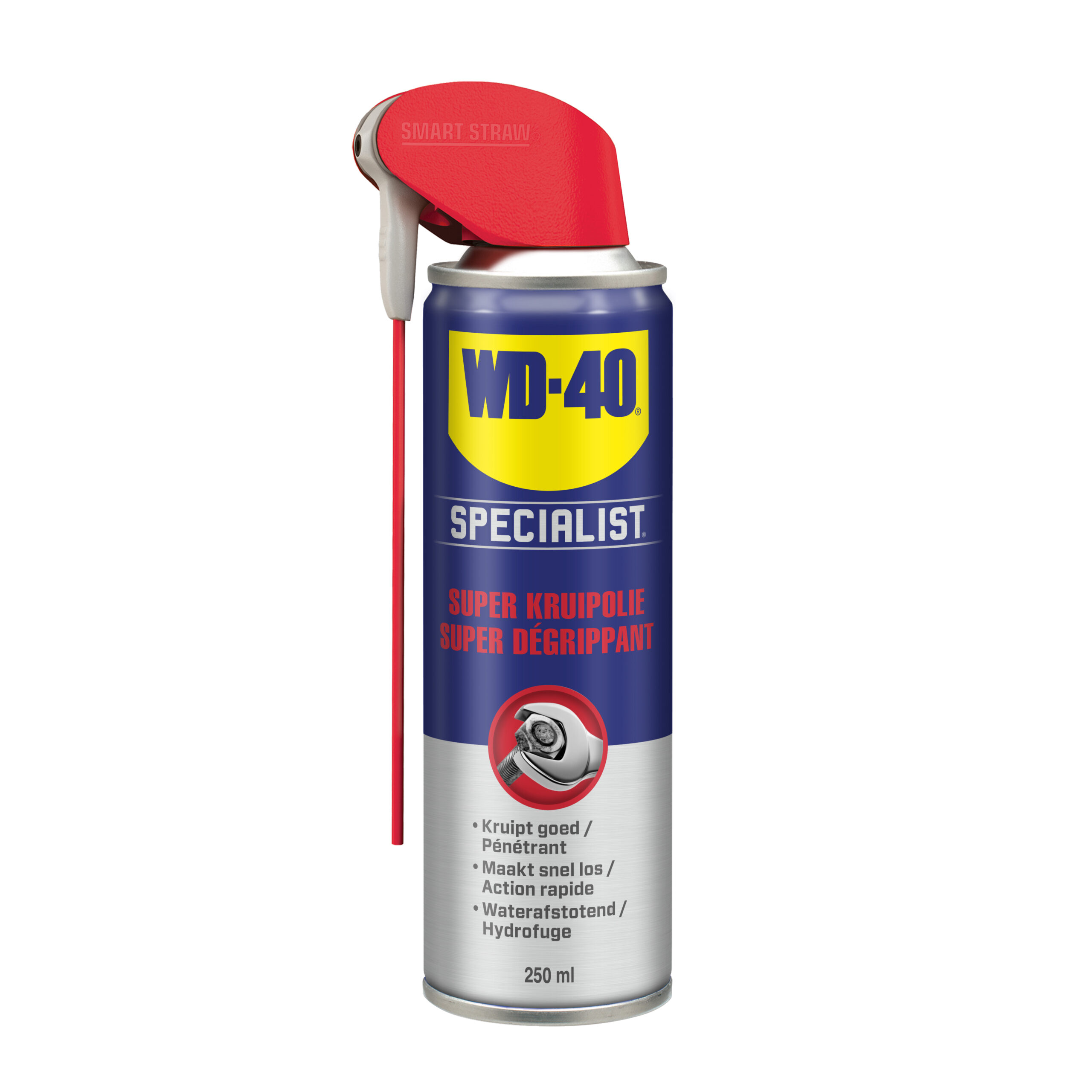 Wd40 Super Kruipolie 250Ml Smart Straw Spuitbus