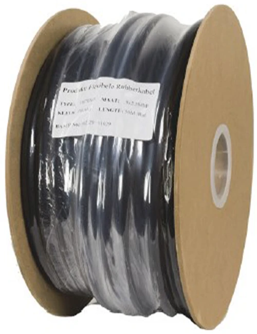 Maxicool Soepele Zwarte Rubberkabel 3 X 1,5 Voor Buiten, Rol 50 Meter - Afbeelding 3