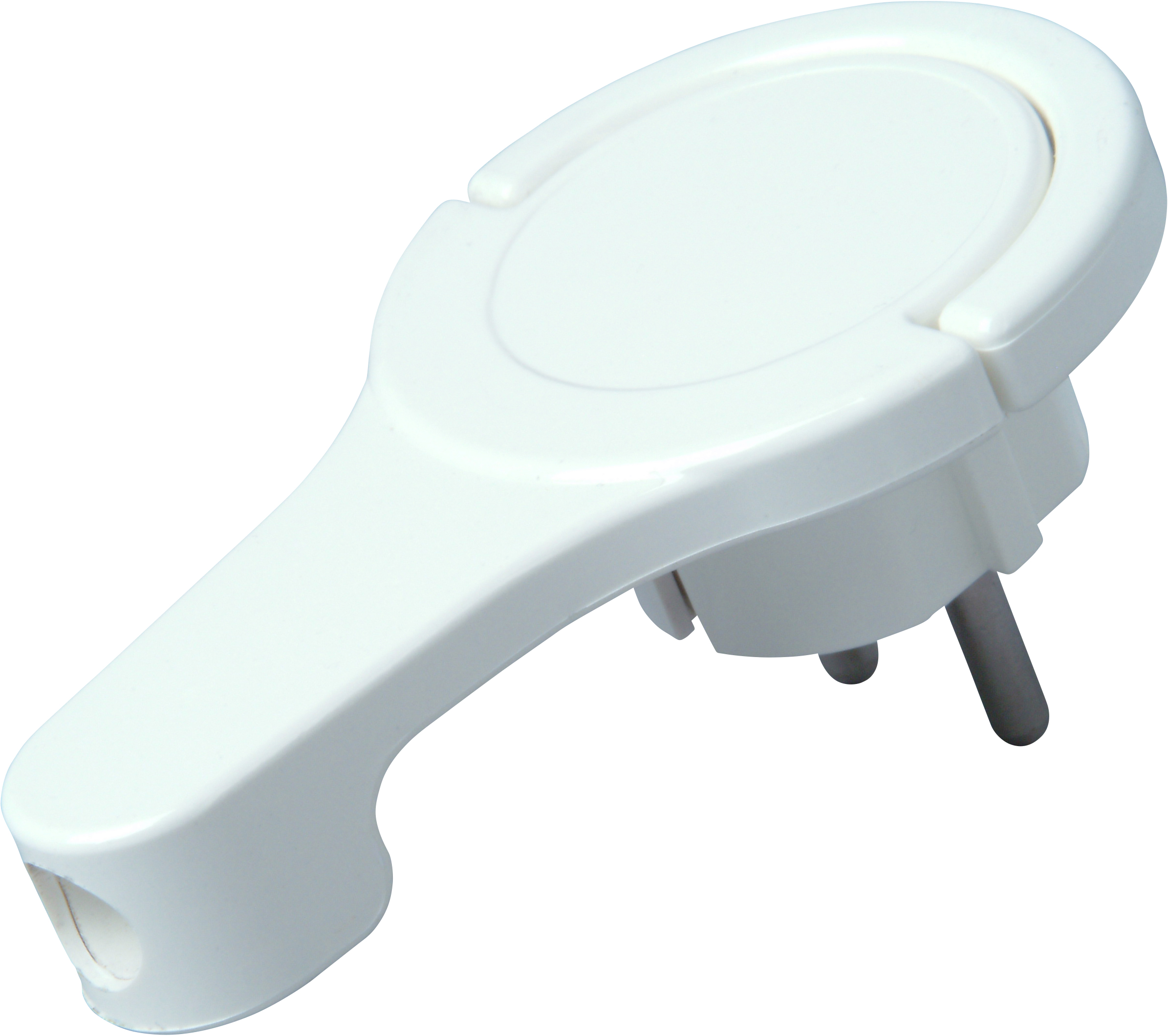 Kopp Stekker Extra Plat Haaks Arctic Wit