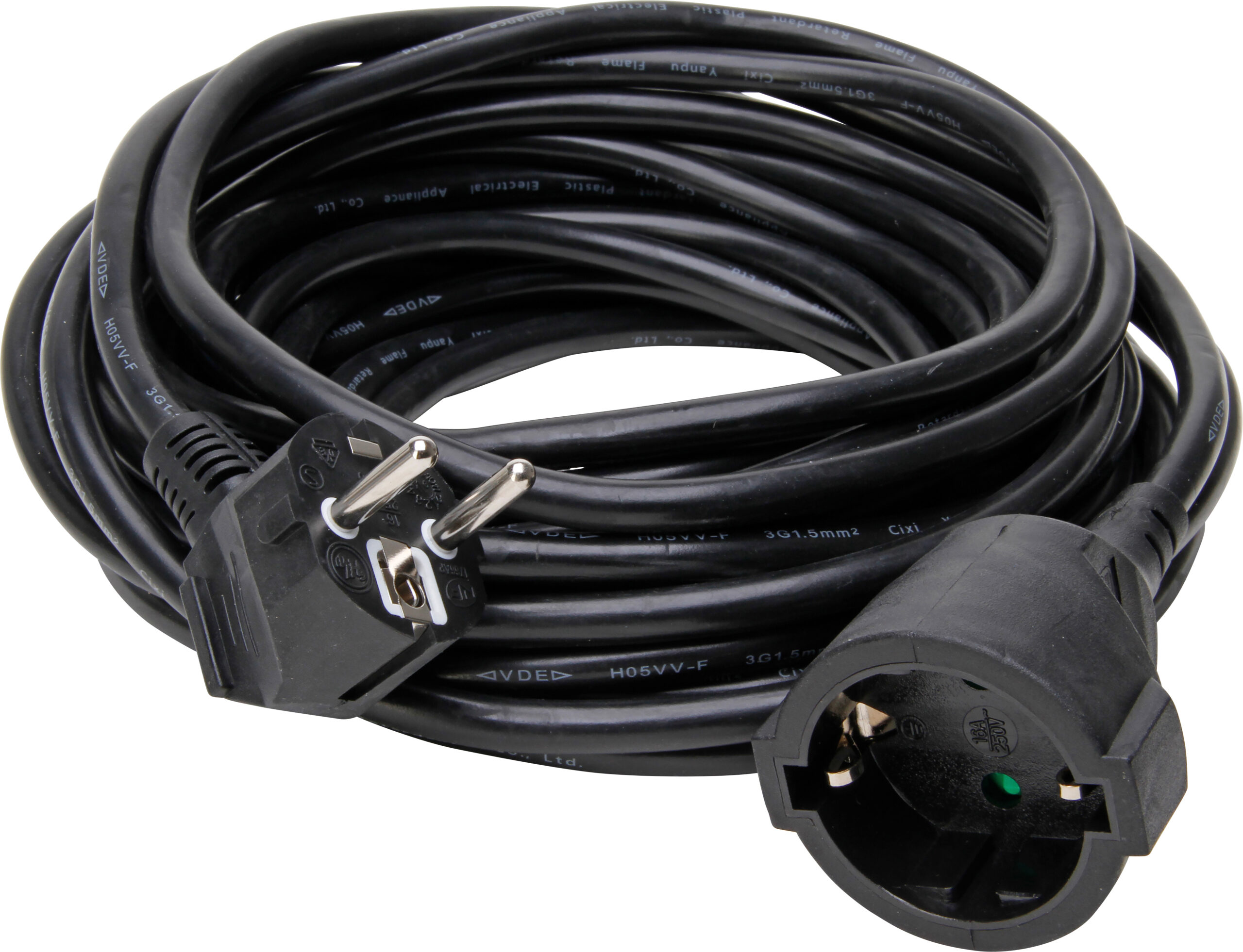 Kopp Verlengsnoer 10 Meter 3X1.5Mm² Zwart