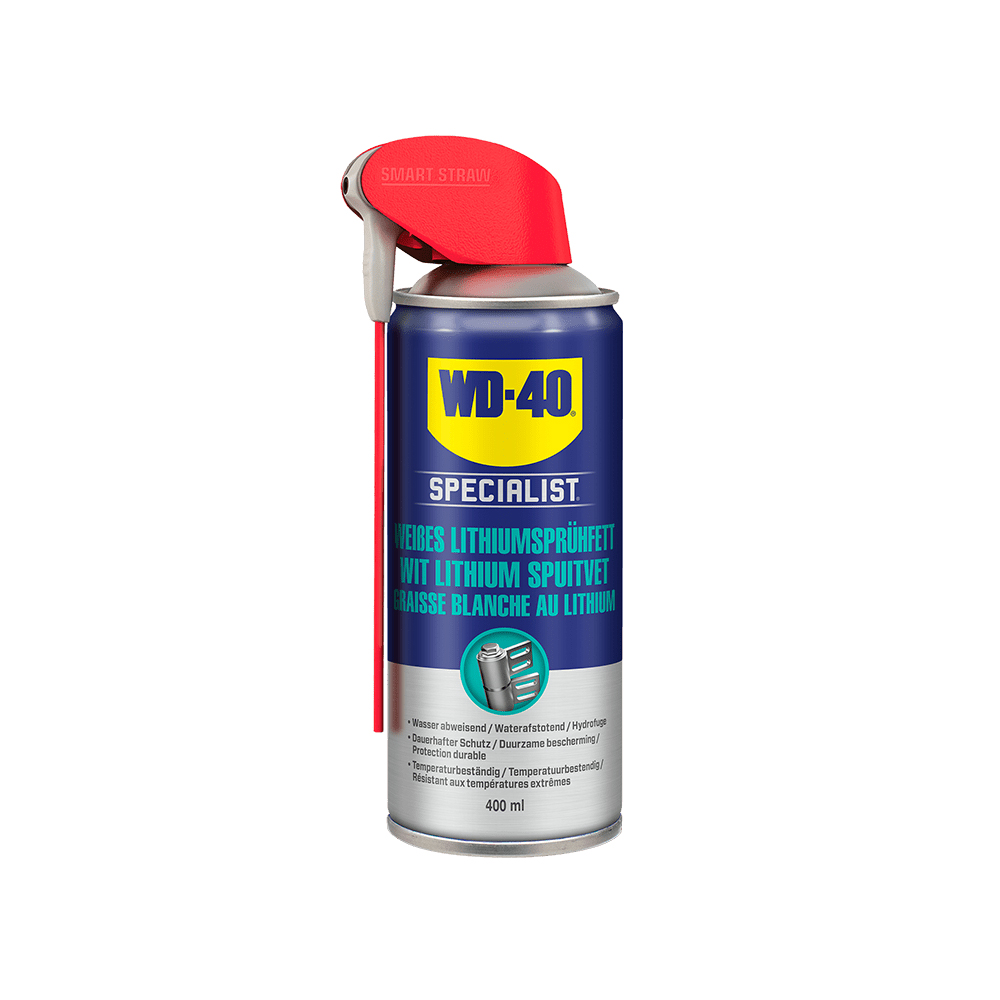 Wd40 Wit Lithiumspuitvet 400Ml Smart Straw Spuitbus