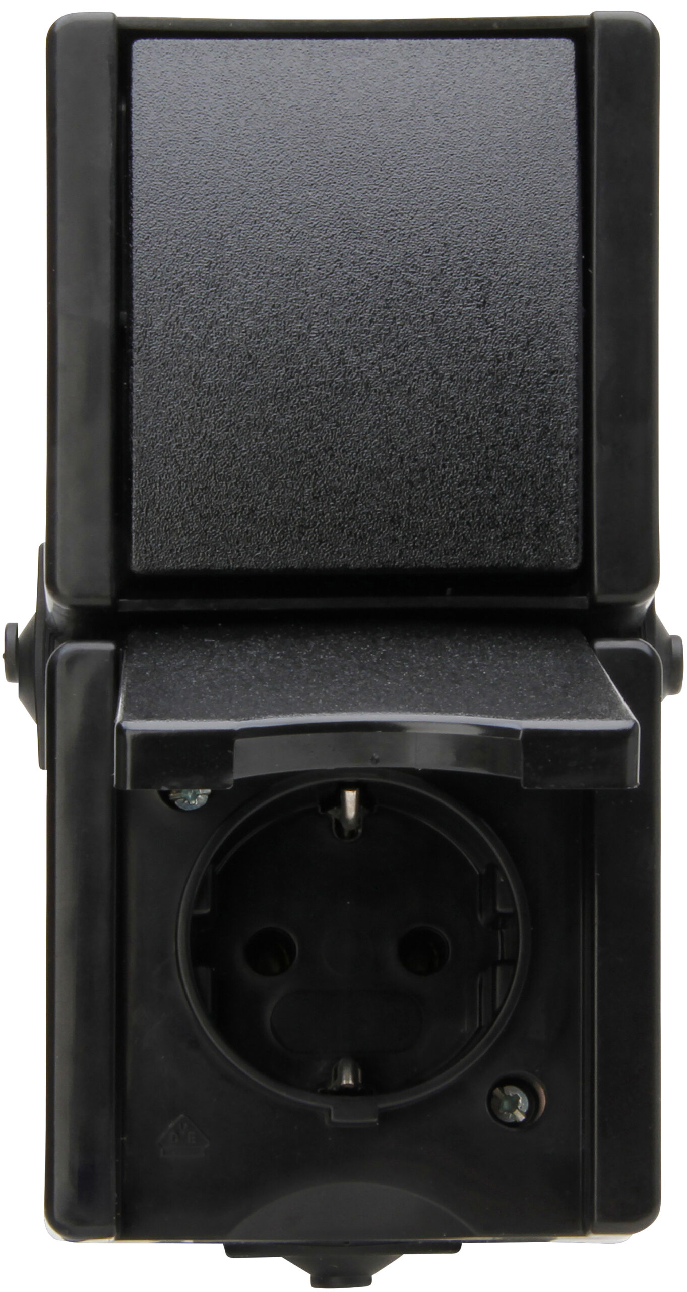 Kopp Proaqa Combinatie Wcd Ra 1V + Wissel Ip44 Zwart