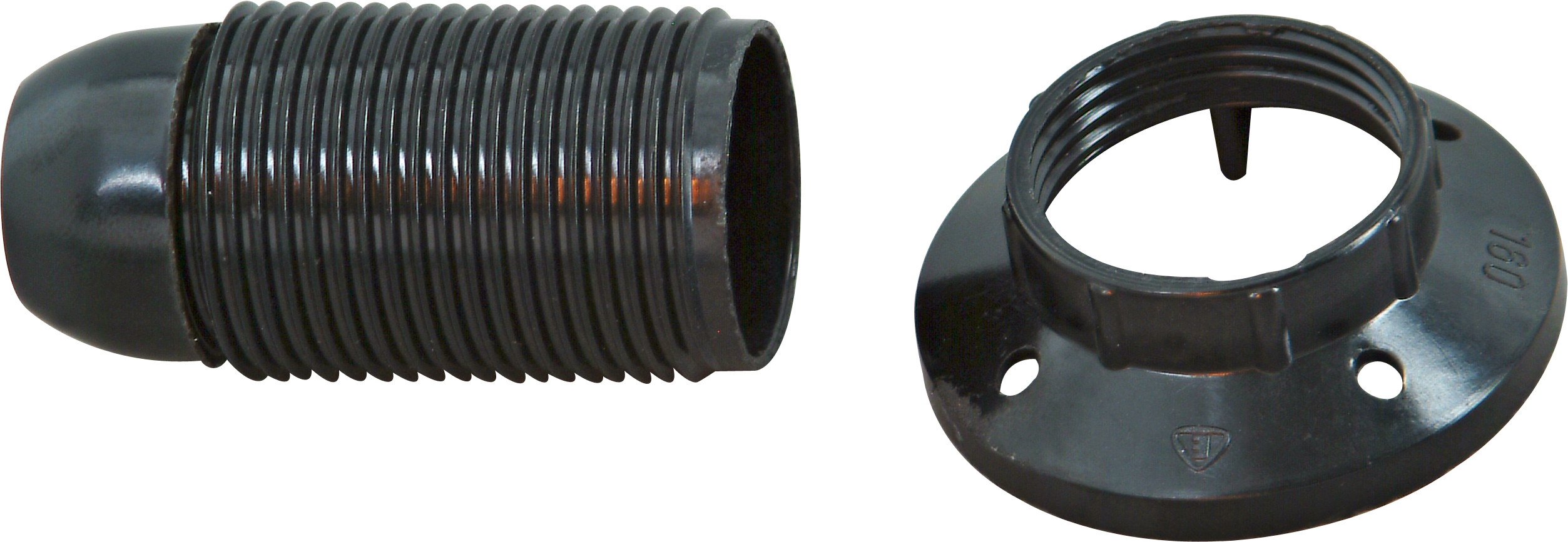 Kopp Fitting Zwart E14 Borst + Ring