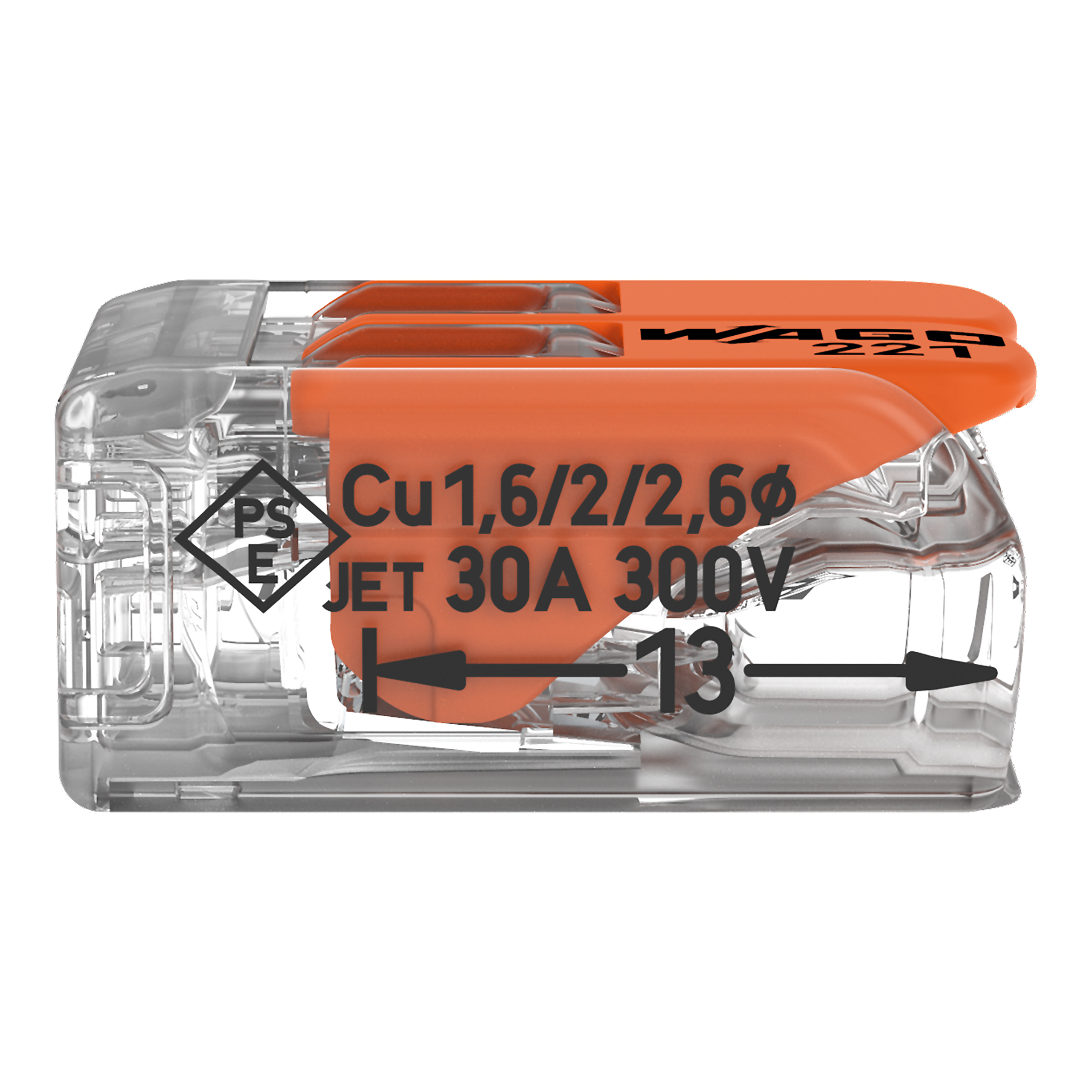 Wago Lasklem Soepel en Massief 221-612 2-voudig 0.5-6mm2 (per stuk!) - Afbeelding 4