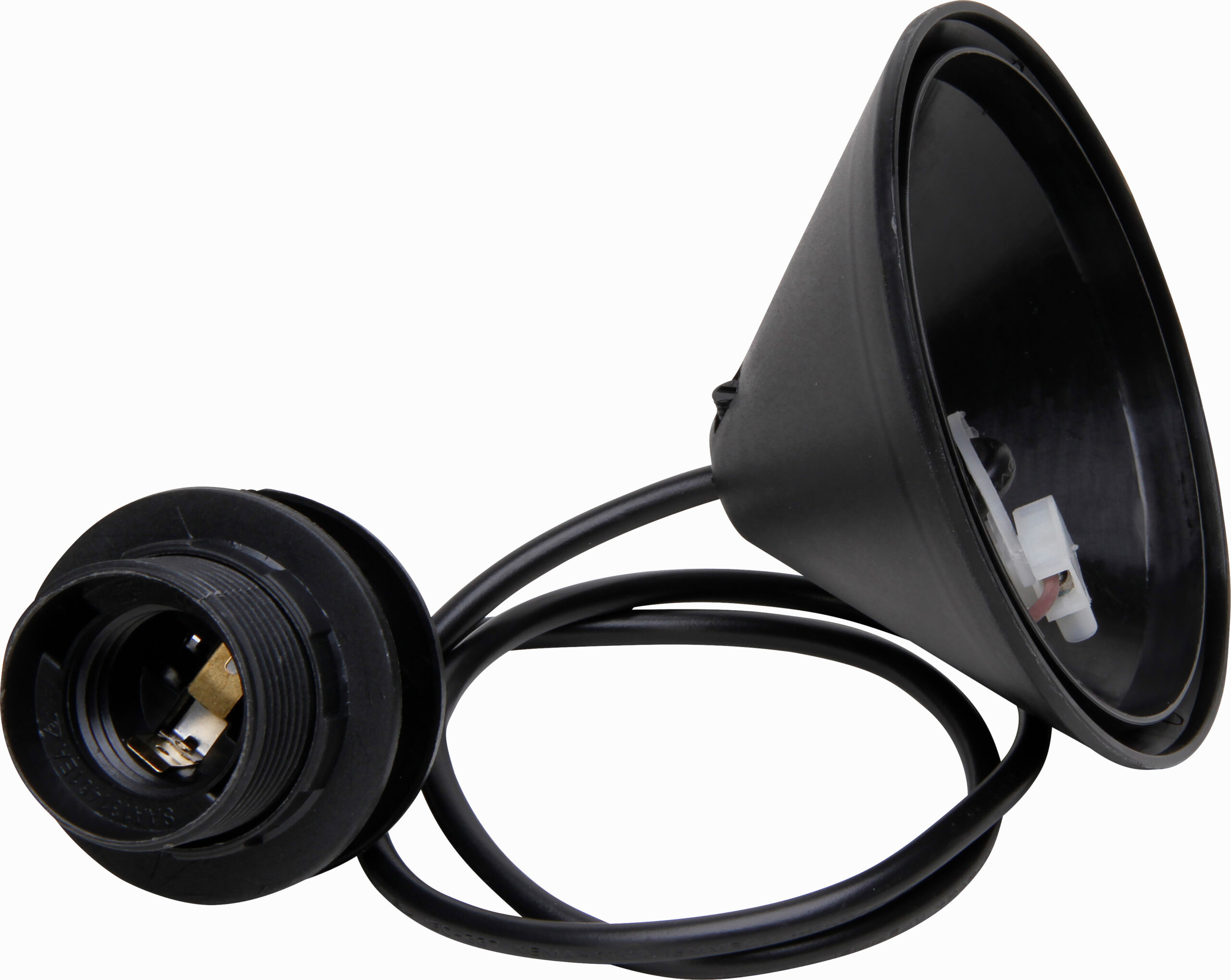 Kopp Snoerpendel Voor Lamp E27 Zwart