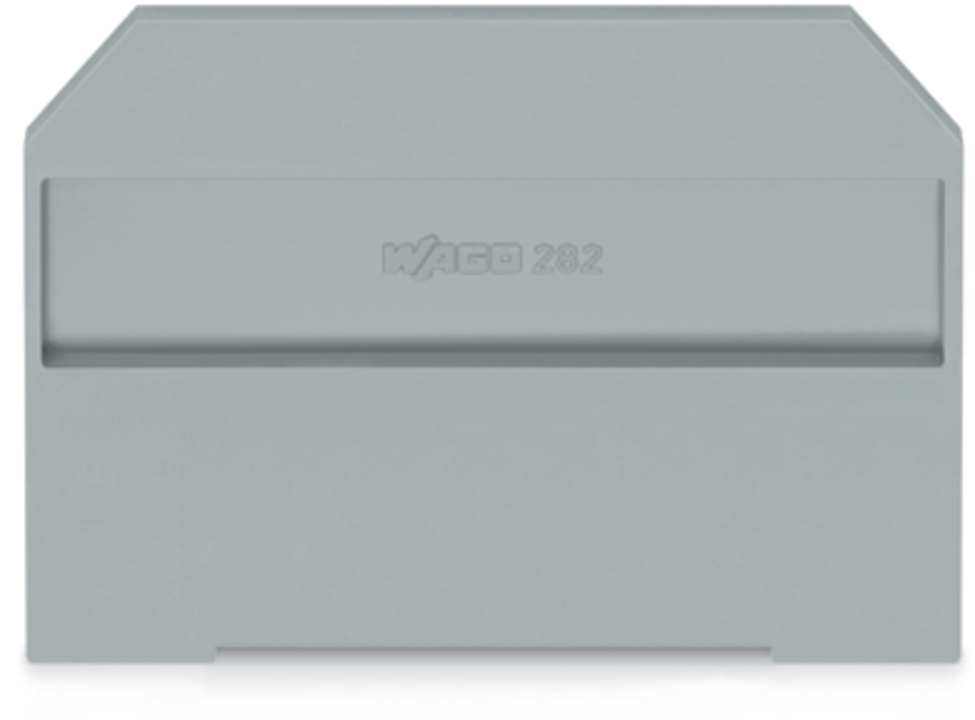 Wago Afsluit En Tussenplaat 4 Mm Dik Grijs - Afbeelding 2