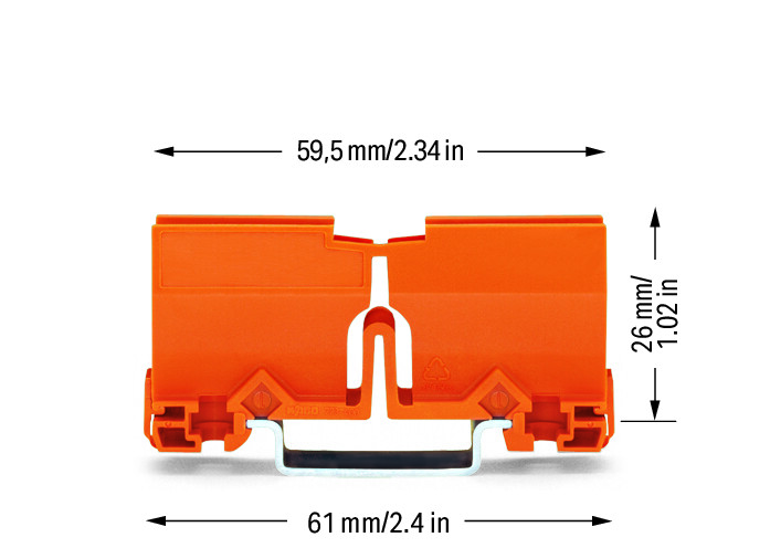 Wago Dinrail Bevestigingsadapter Tbv Lasklem 3V Tbv 6Mm² - Afbeelding 4