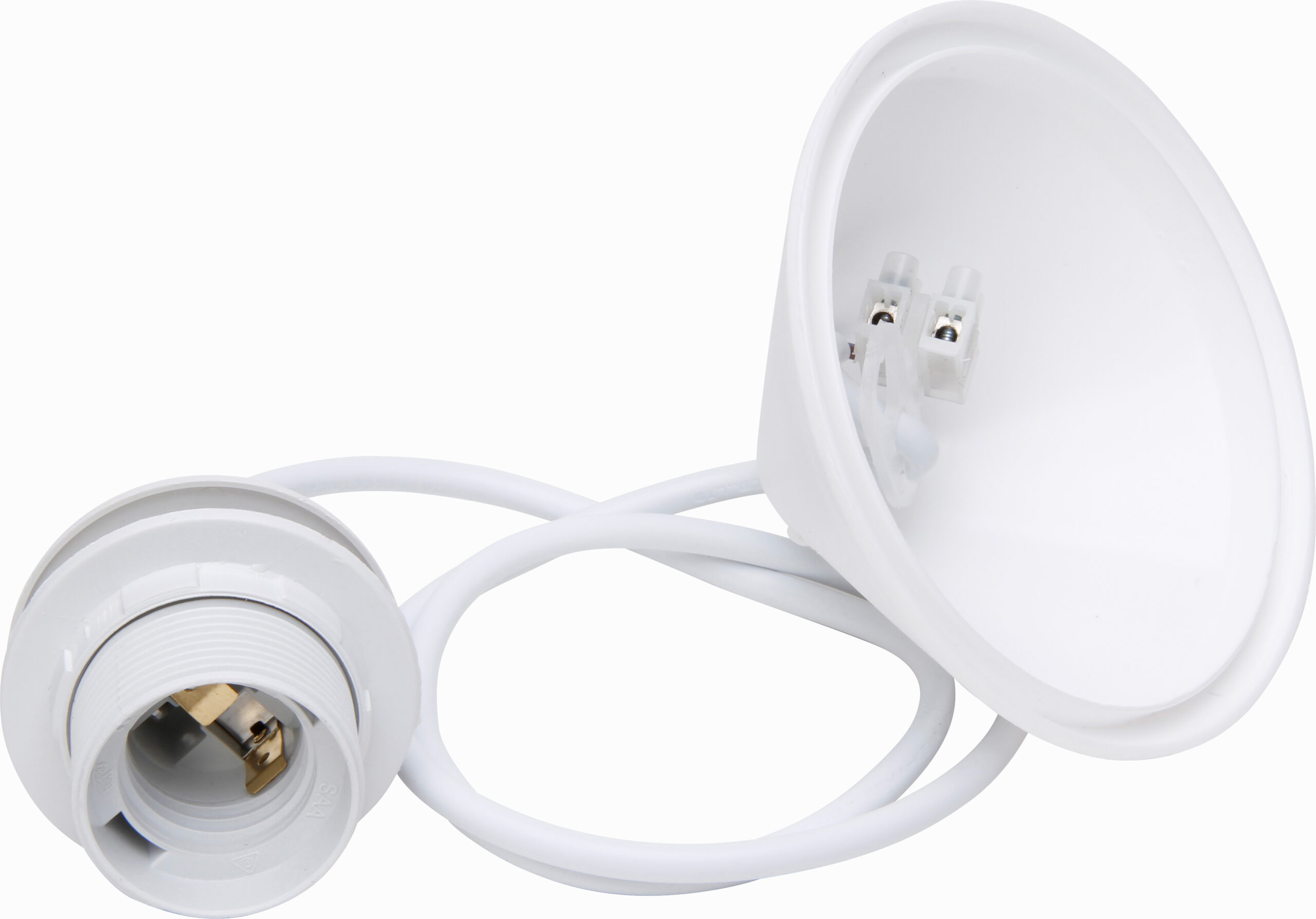 Kopp Snoerpendel Voor Lamp E27 Wit