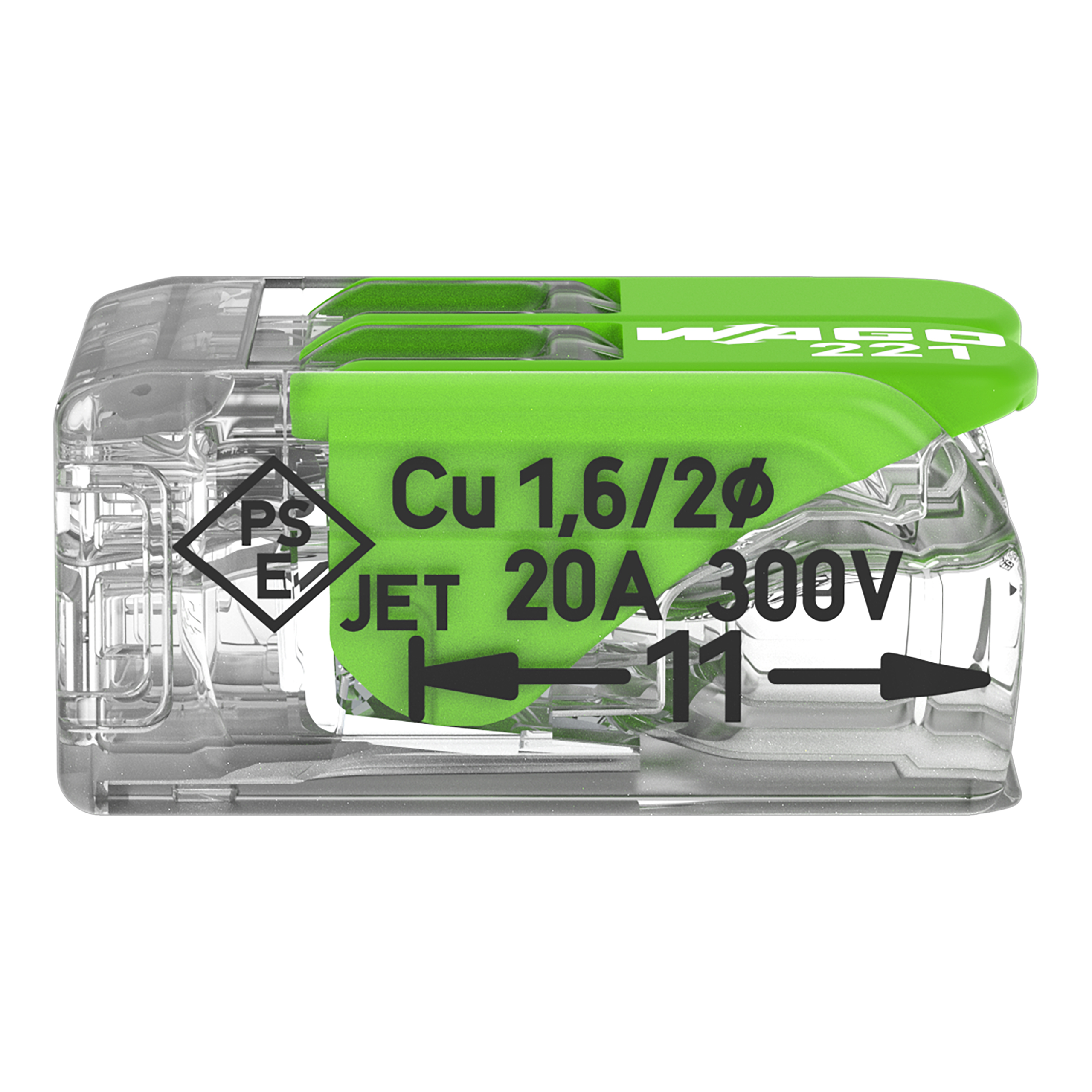 Wago 2V Verbindingsklem T/M 4Mm² - Green Range (per stuk!) - Afbeelding 9