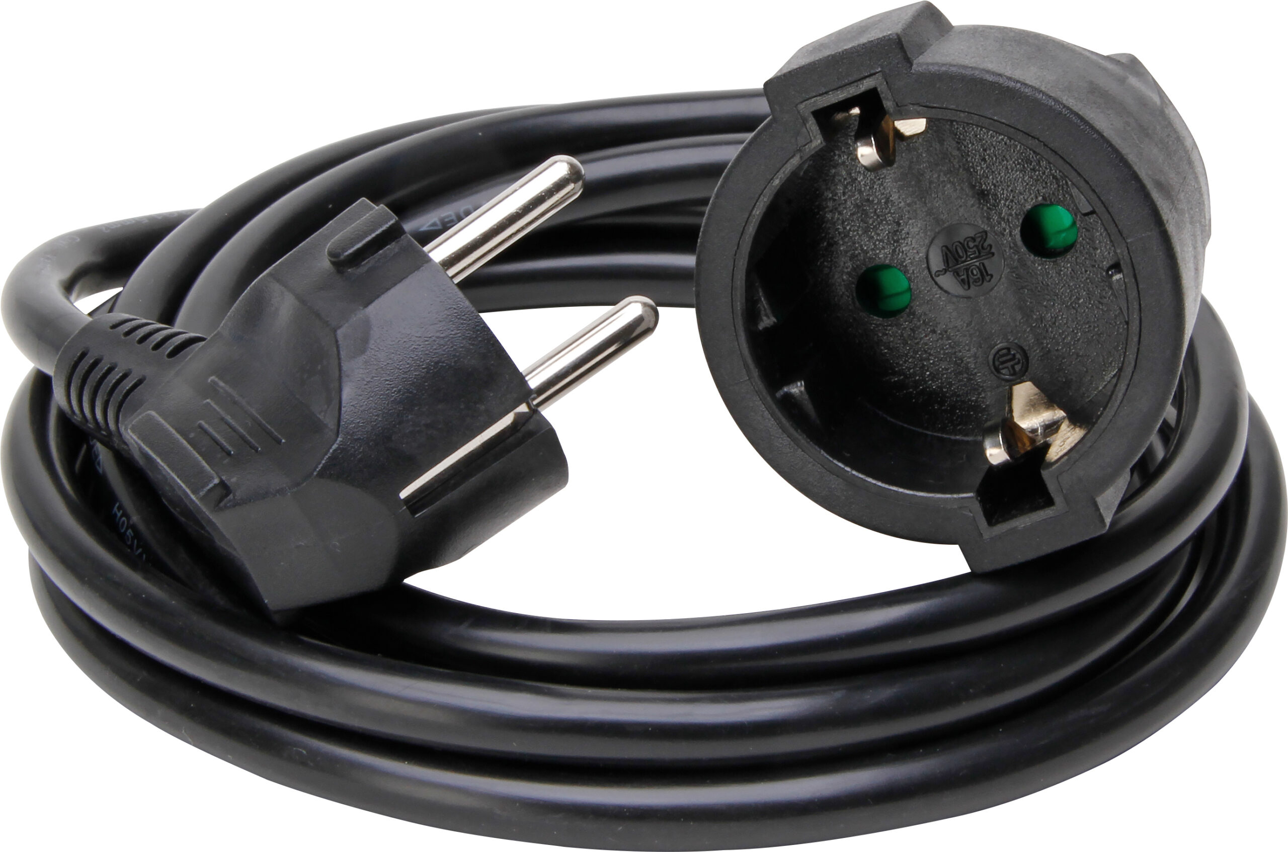 Kopp Verlengsnoer 2 Meter 3X1.5Mm² Zwart
