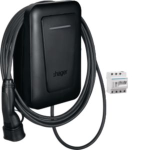 Hager Witty Plus Laadst. 22Kw + Kabel Met Flow Emc Bundel Mid Ocpp