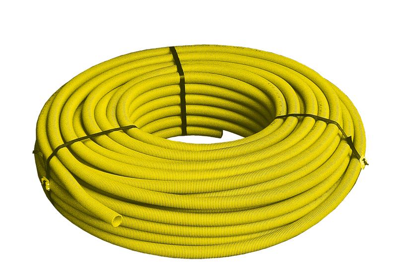 Wavin Tigris Gas Buis+Mantel 20X2,25 Geel L=50 Pex/Al (Per 50 Meter) - Afbeelding 2