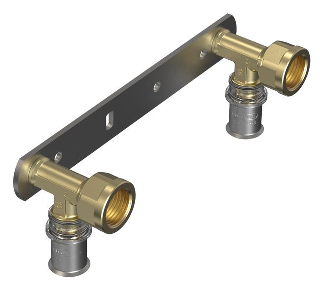 Wavin Tigris M5 Drl Muurplaat Rot. 2X 16X1/2 153