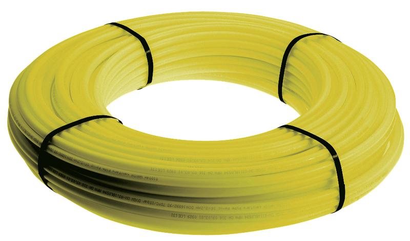 Wavin Tigris Gas Buis 32X3 Geel L=25 Pex/Al (Per 25 Meter)