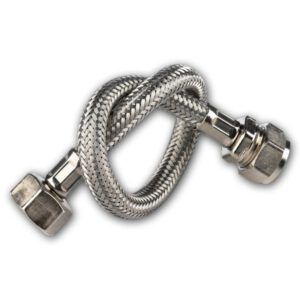 Flexibele Slang Knel 12MM x 3/8bi 35CM RVS
