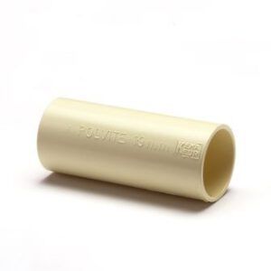 Koppelstuk sok creme 19mm (50 stuks)