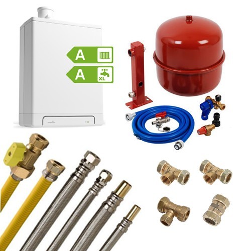 Intergas HRE 28/24 CW4 ALabel + flex. aansluitset 4 Technim