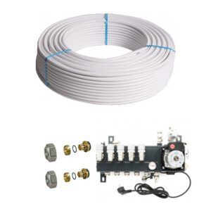 PE-RT vloerverwarming sets moeren + verdeler