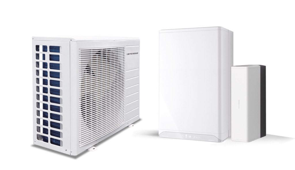Intergas Xtreme 36 CW5 (80/80) + Intergas Xtend Hybride Split Warmtepomp 5kW Technim